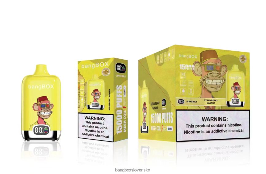 Bang Box Vape Cena - Bang Box 15 000 ťahov F0440643 jahodový banán