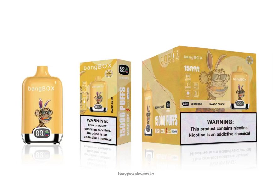Bang Box Vape Cena - Bang Box 15 000 ťahov F0440648 mango na ľade