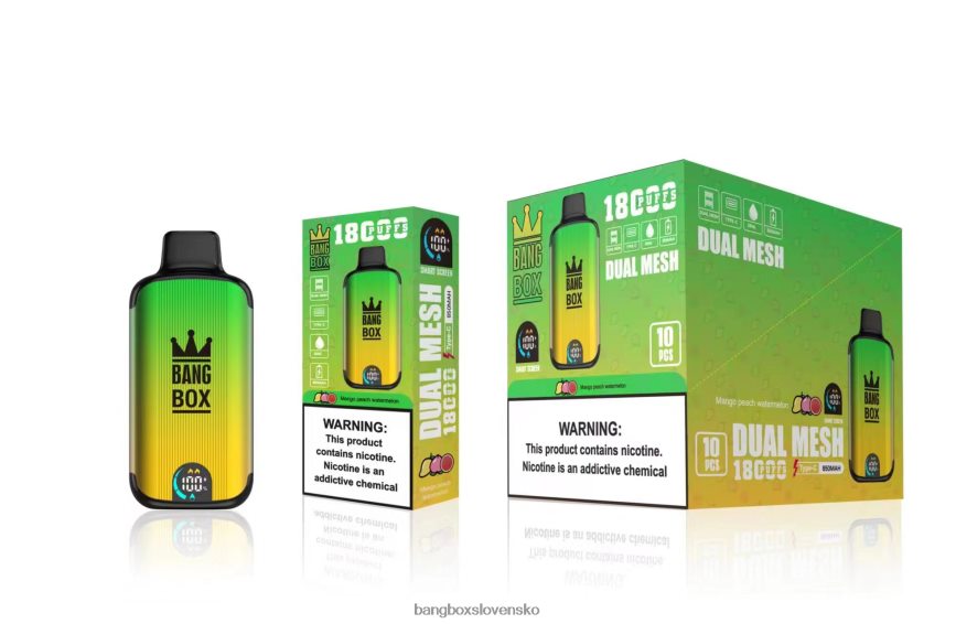 Bang Box Cena - Bang Box 18 000 ťahov F0440689 mango broskyňa vodný melón