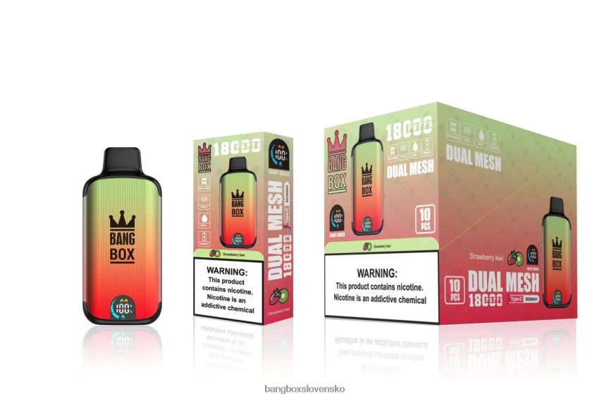 Bang Box Vape - Bang Box 18 000 ťahov F0440692 jahodové kiwi