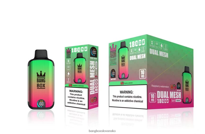 Bang Box Vape - Bang Box 18 000 ťahov F0440697 malinový vodný melón