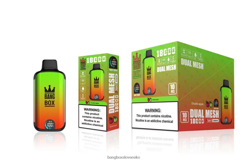 Bang Box Vape Cena - Bang Box 18 000 ťahov F0440693 dvojité jablko