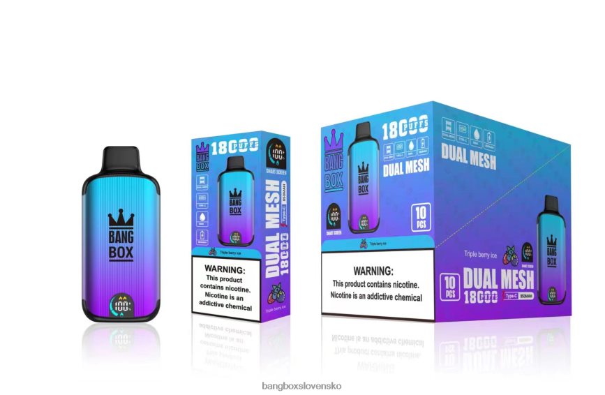 Bang Box Vape Price - Bang Box 18 000 ťahov F0440695 trojitý bobuľový ľad
