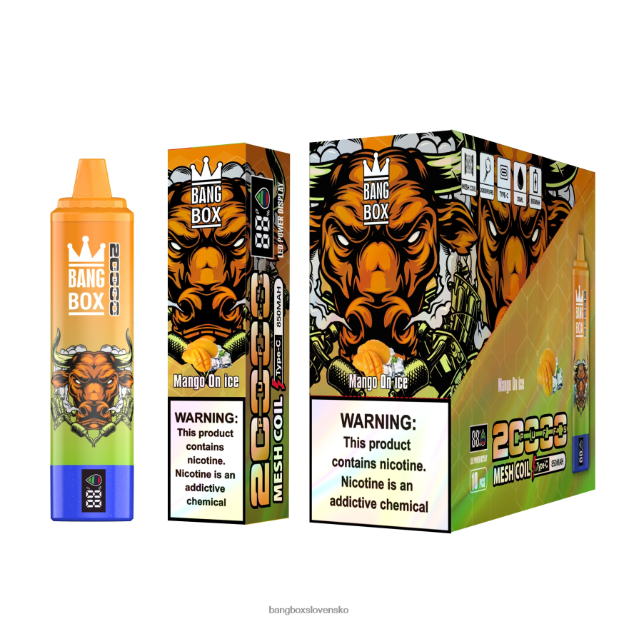 Bang Box Cena - Bang Box Inteligentná obrazovka s 20 000 ťahmi F0440654 mango na ľade