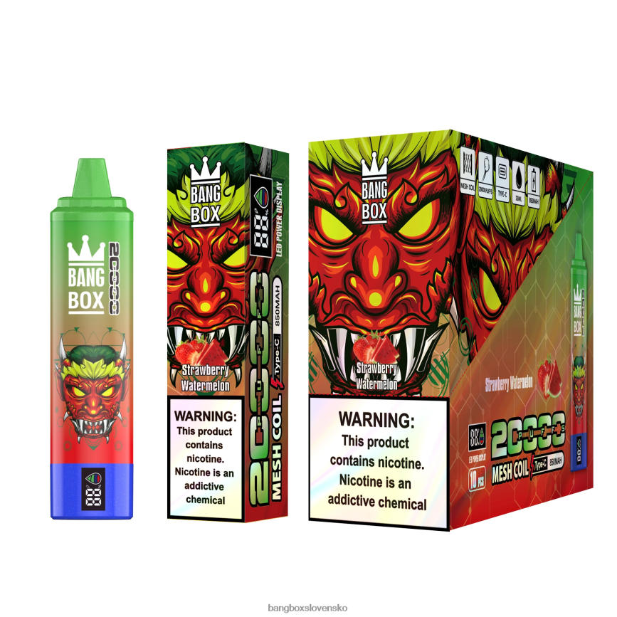 Bang Box Vape - Bang Box Inteligentná obrazovka s 20 000 ťahmi F0440652 jahodový melón