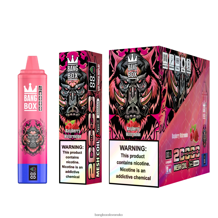 Bang Box Vape Cena - Bang Box Inteligentná obrazovka s 20 000 ťahmi F0440653 malinový vodný melón