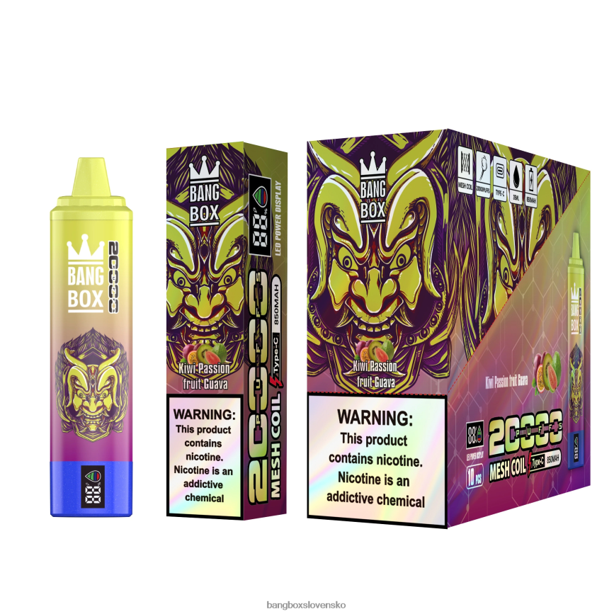 Bang Box Vape Price - Bang Box Inteligentná obrazovka s 20 000 ťahmi F0440650 kiwi mučenka guava