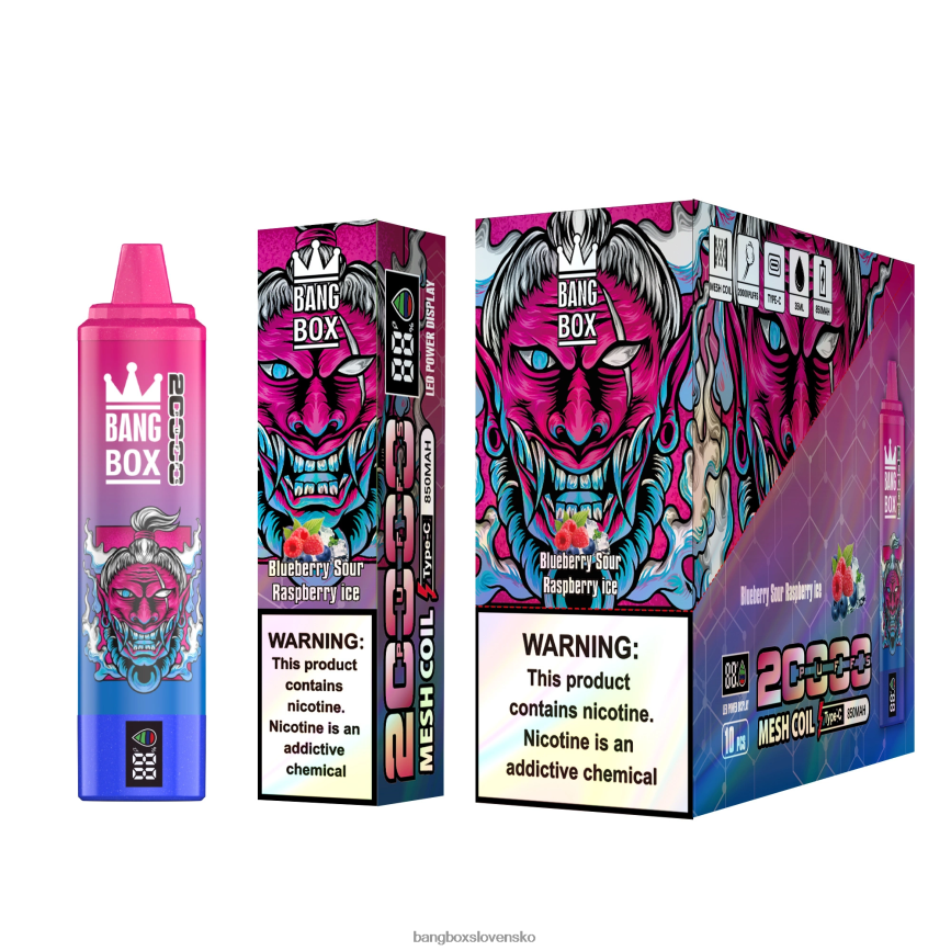Bang Box Vape Price - Bang Box Inteligentná obrazovka s 20 000 ťahmi F0440655 čučoriedkový kyslý malinový ľad