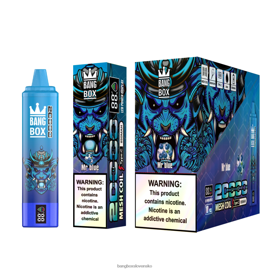 Bang Box Vape Price - Bang Box Inteligentná obrazovka s 20 000 ťahmi F0440660 pán modrý