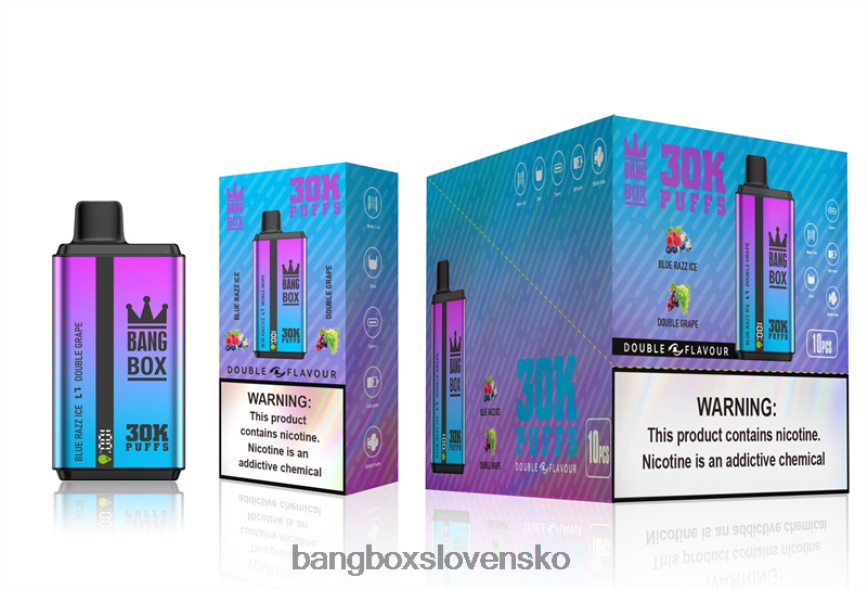 Bang Box Vape - Bang Box 30 000 ťahov s dvoma príchuťami F0440672 blue razz ice & double grape