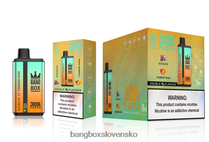 Bang Box Vape Cena - Bang Box 30 000 ťahov s dvoma príchuťami F0440673 blue razz ice & jahodové mango