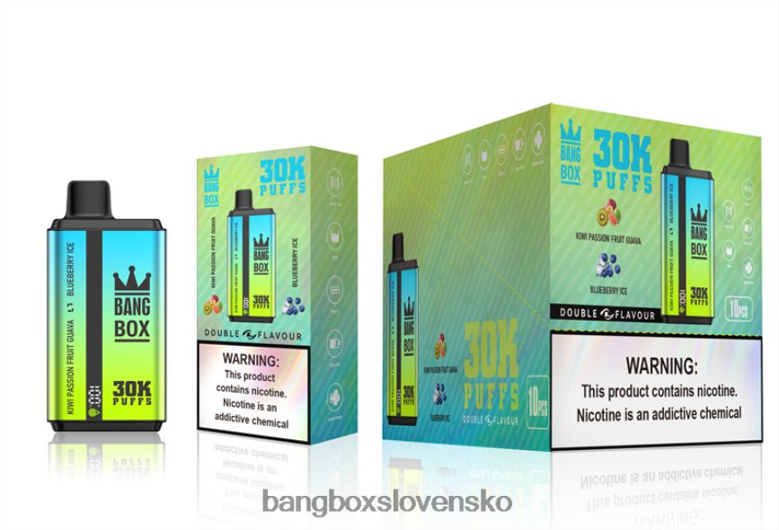 Bang Box Vape Price - Bang Box 30 000 ťahov s dvoma príchuťami F0440665 kiwi marakujová guava & čučoriedkový ľad