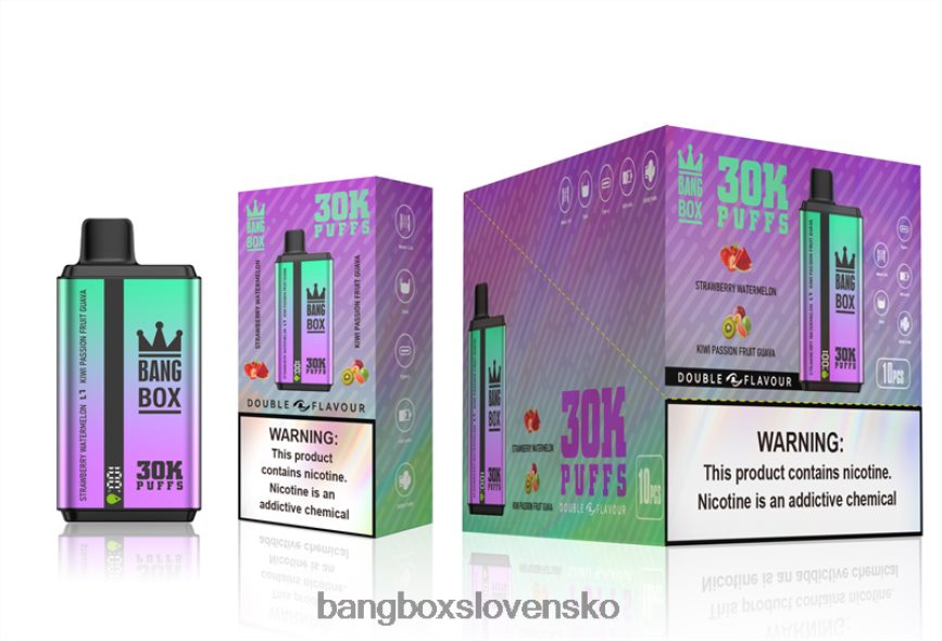 Bang Box Vape Price - Bang Box 30 000 ťahov s dvoma príchuťami F0440670 jahodový melón a guava z kiwi marakuj
