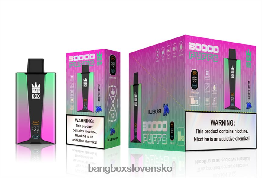 Bang Box Vape - Bang Box Inteligentná obrazovka s 30 000 ťahmi F0440682 modrá praskla