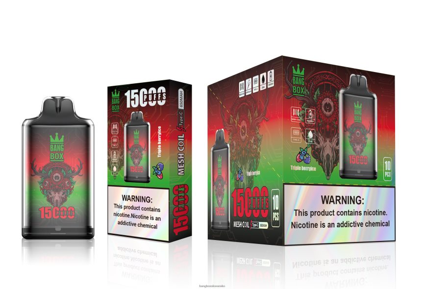 Bang Box Cena - Bang Box s1-15000 potiahnutí F04406104 trojitý bobuľový ľad