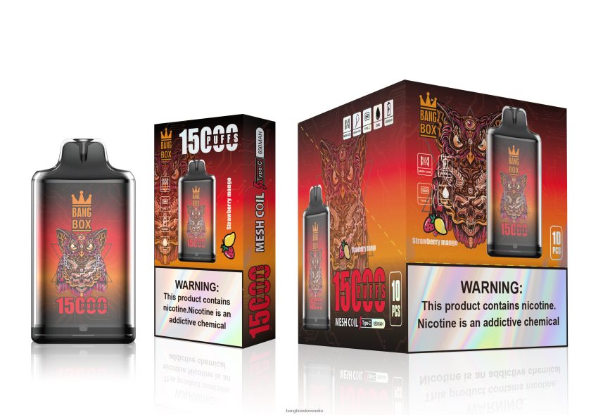 Bang Box Slovensko - Bang Box s1-15000 potiahnutí F04406101 jahodové mango