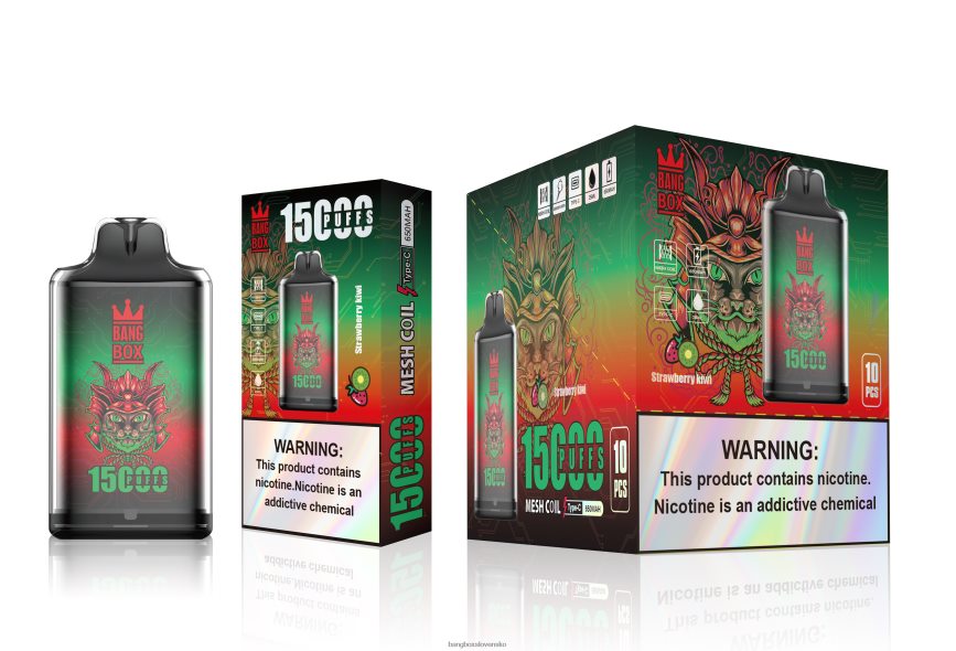 Bang Box Vape Price - Bang Box s1-15000 potiahnutí F04406100 jahodové kiwi
