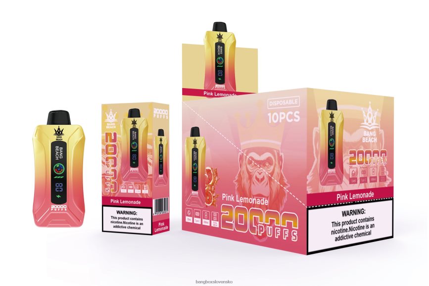 Bang Box Cena - Bang Beach 20 000 potiahnutí inteligentnou obrazovkou F044064 ružová limonáda