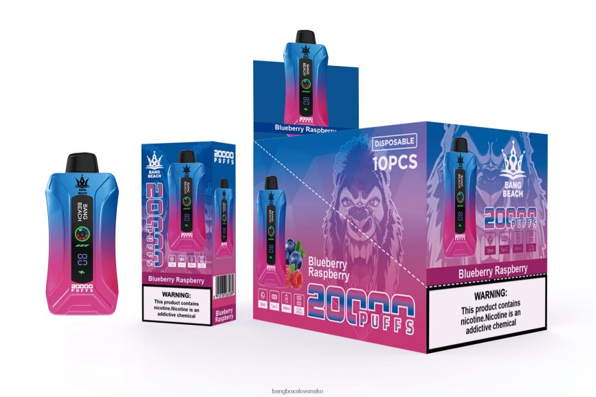 Bang Box Vape - Bang Beach 20 000 potiahnutí inteligentnou obrazovkou F0440612 čučoriedka malina