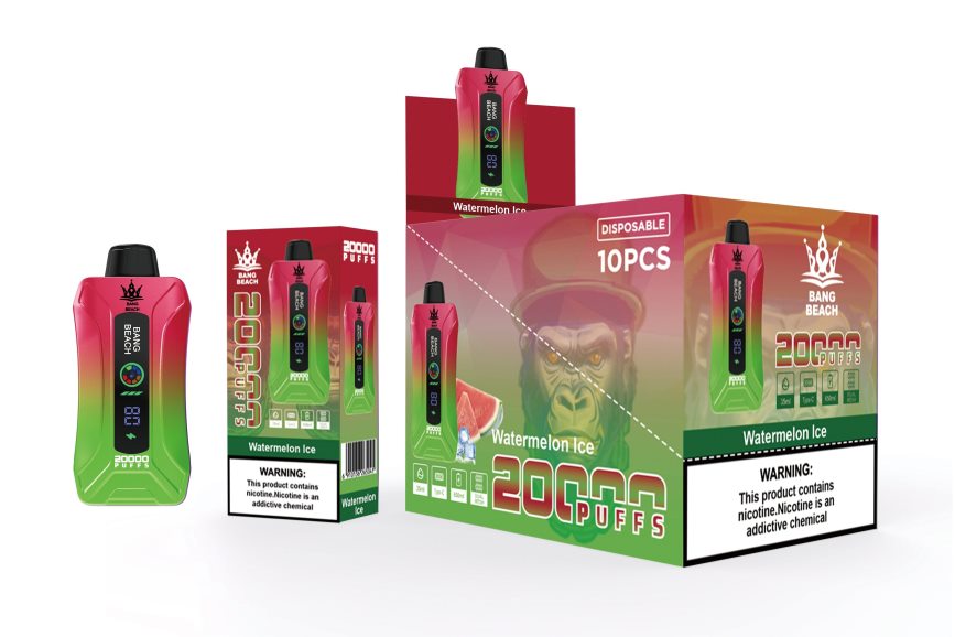 Bang Box Vape - Bang Beach 20 000 potiahnutí inteligentnou obrazovkou F044067 melónový ľad