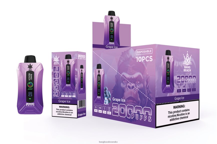 Bang Box Vape Price - Bang Beach 20 000 potiahnutí inteligentnou obrazovkou F0440610 hroznový ľad
