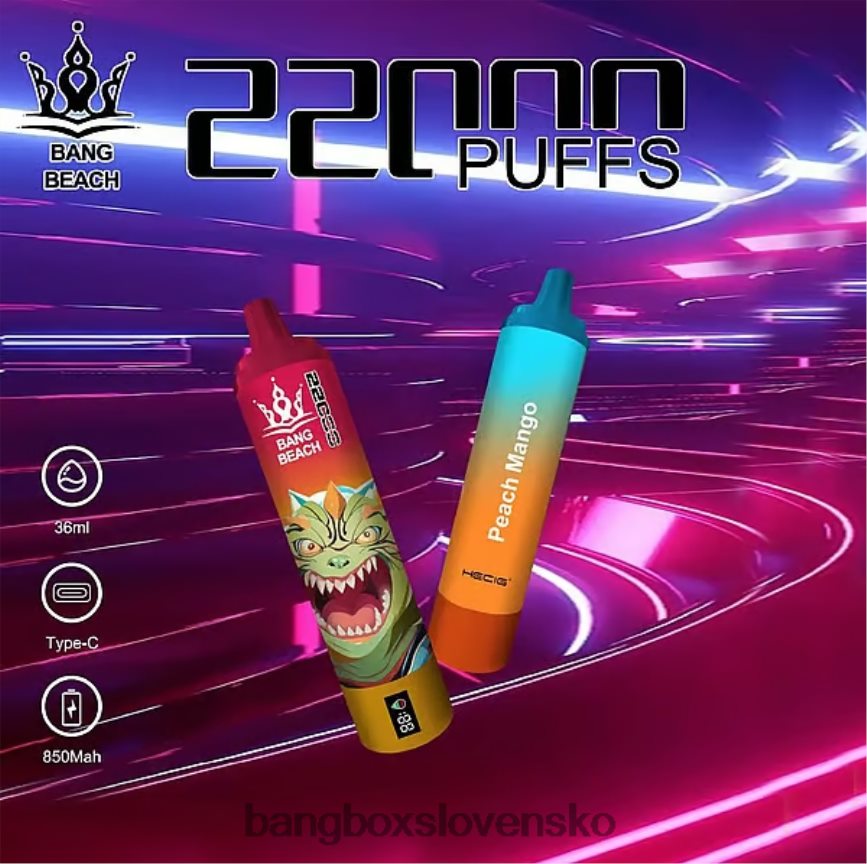 Bang Box Cena - Bang Beach Inteligentná obrazovka s 22 000 ťahmi F0440624 broskyňa mango