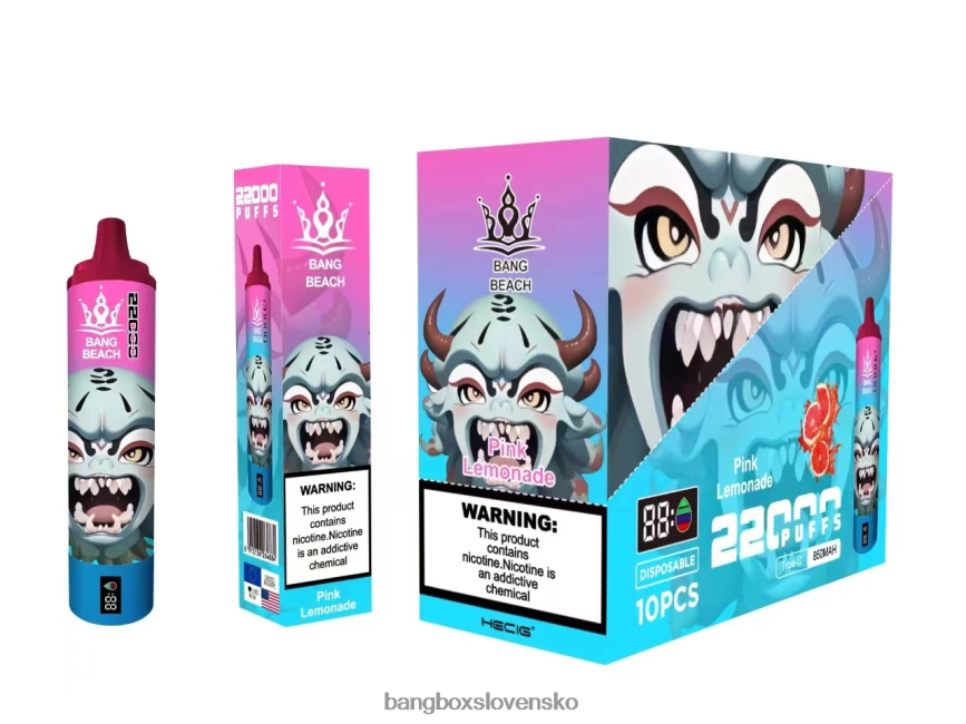 Bang Box Vape Price - Bang Beach Inteligentná obrazovka s 22 000 ťahmi F0440615 ružová limonáda