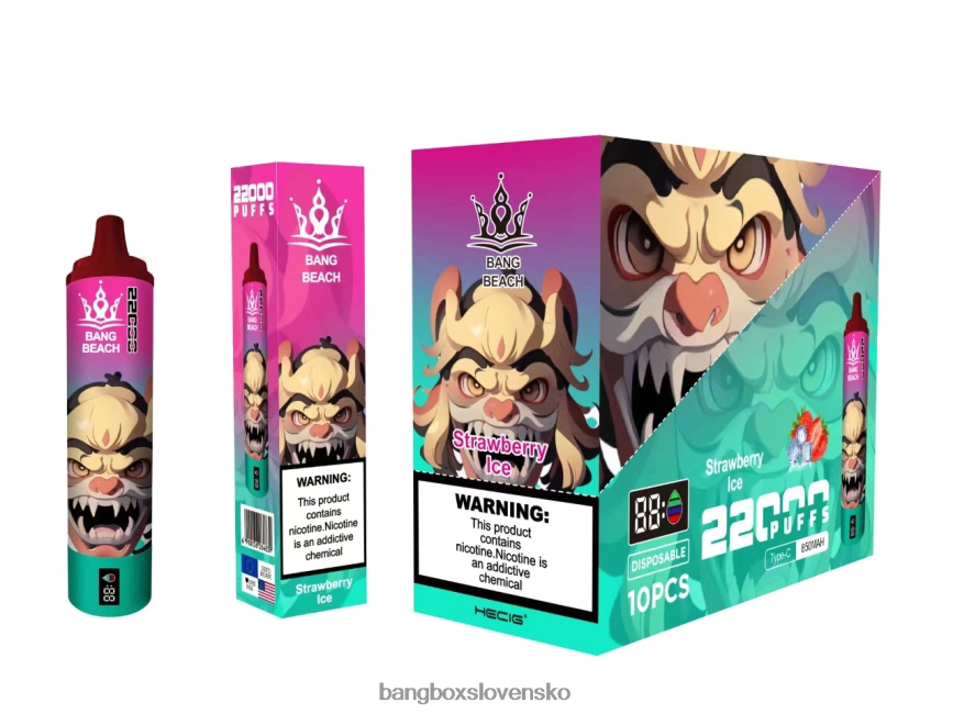 Bang Box Vape Price - Bang Beach Inteligentná obrazovka s 22 000 ťahmi F0440620 jahodový ľad